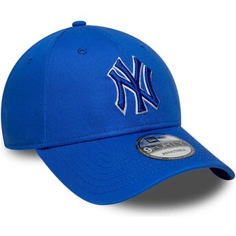 Lippikset kaareva sininen säädettävä nauha 9FORTY Team Outline New York Yankees MLB New Era