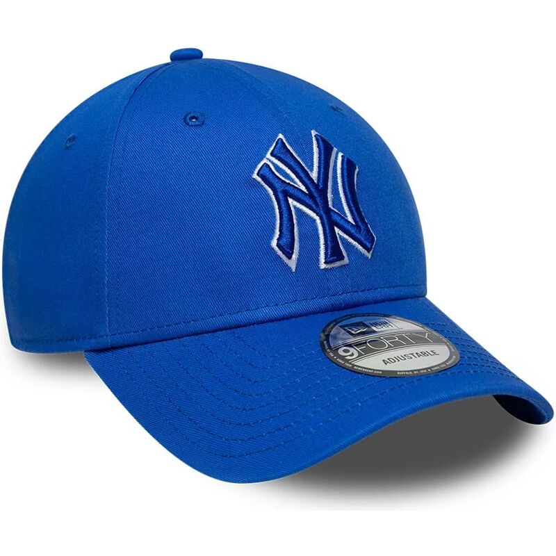 lippikset-kaareva-sininen-saadettava-nauha-9forty-team-outline-new-york-yankees-mlb-new-era