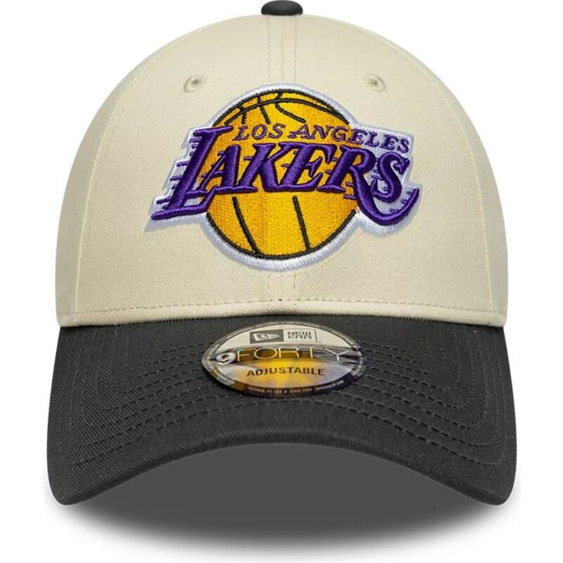 lippikset-kaareva-beige-saadettava-nauha-9forty-colour-block-los-angeles-lakers-nba-new-era