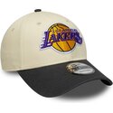 lippikset-kaareva-beige-saadettava-nauha-9forty-colour-block-los-angeles-lakers-nba-new-era