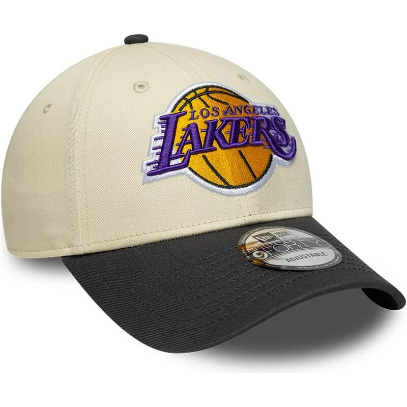 lippikset-kaareva-beige-saadettava-nauha-9forty-colour-block-los-angeles-lakers-nba-new-era