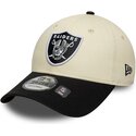 lippikset-kaareva-beige-saadettava-nauha-9forty-colour-block-las-vegas-raiders-nfl-new-era