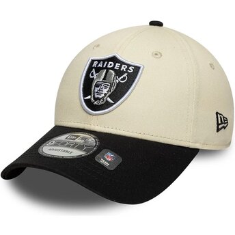 Lippikset kaareva beige säädettävä nauha 9FORTY Colour Block Las Vegas Raiders NFL New Era