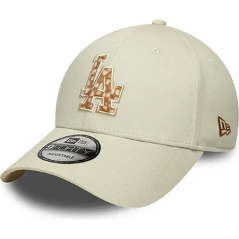 Lippikset kaareva beige säädettävä nauha 9FORTY Faux Pony Infill Los Angeles Dodgers MLB New Era