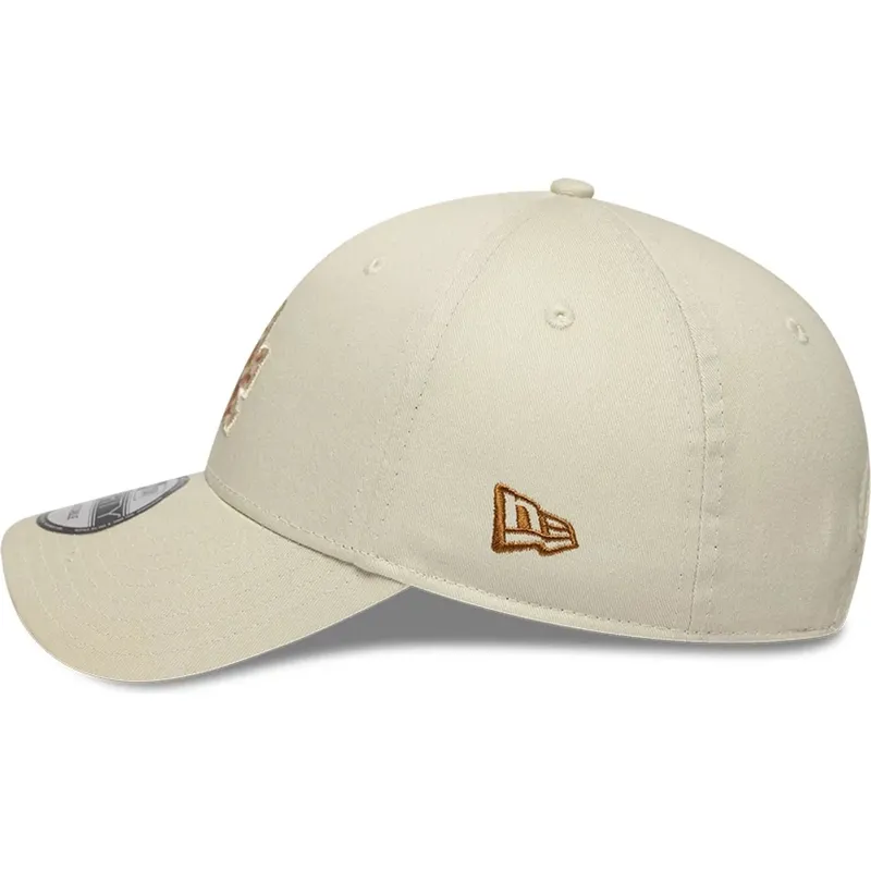 lippikset-kaareva-beige-saadettava-nauha-9forty-faux-pony-infill-los-angeles-dodgers-mlb-new-era