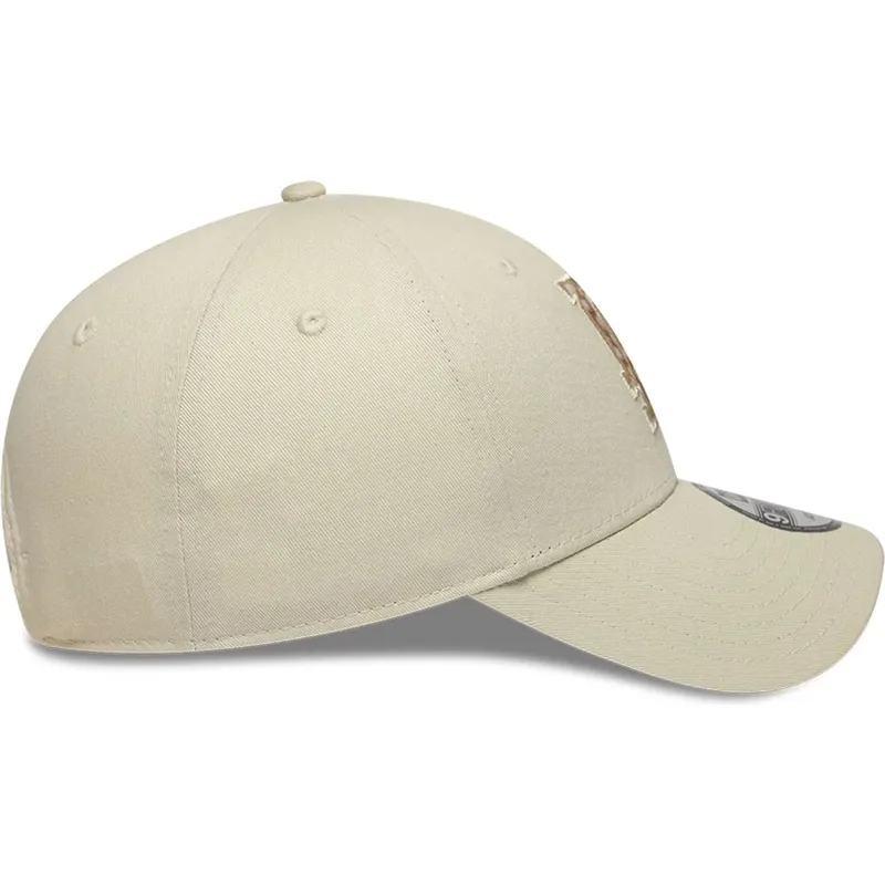 lippikset-kaareva-beige-saadettava-nauha-9forty-faux-pony-infill-los-angeles-dodgers-mlb-new-era