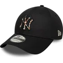 lippikset-kaareva-musta-saadettava-nauha-9forty-faux-pony-infill-new-york-yankees-mlb-new-era