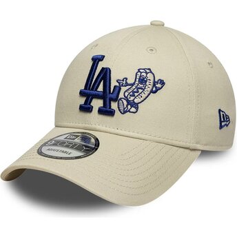 Lippikset kaareva beige säädettävä nauha 9FORTY Food Icon Los Angeles Dodgers MLB New Era