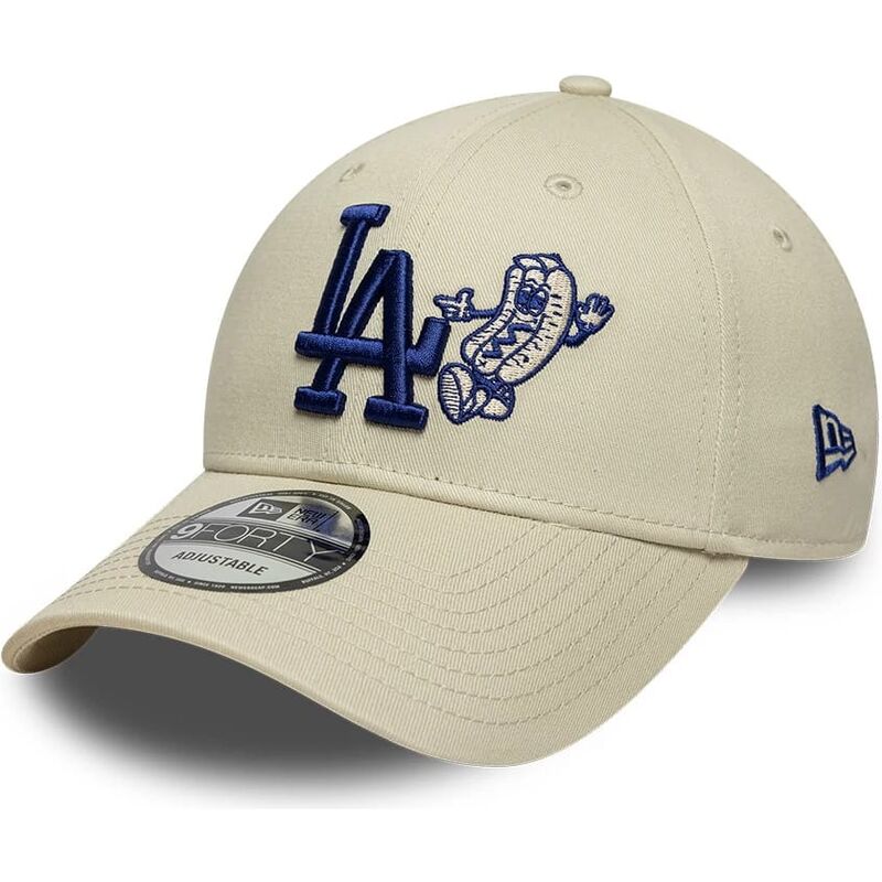 lippikset-kaareva-beige-saadettava-nauha-9forty-food-icon-los-angeles-dodgers-mlb-new-era
