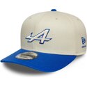lippikset-kaareva-beige-snapback-9seventy-stretch-snap-contrast-visor-alpine-f1-team-formula-1-new-era