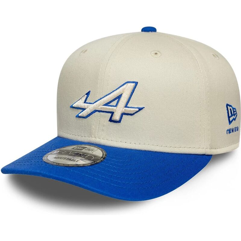 lippikset-kaareva-beige-snapback-9seventy-stretch-snap-contrast-visor-alpine-f1-team-formula-1-new-era
