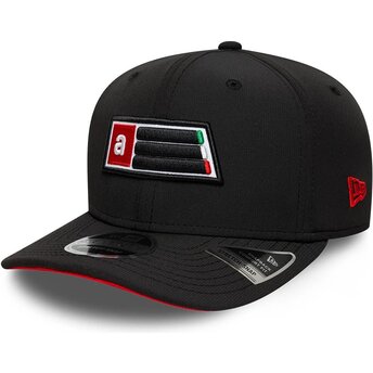 Lippikset kaareva musta snapback 9SEVENTY Stretch Snap Patch Aprilia Piaggio New Era