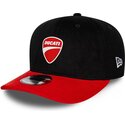 lippikset-kaareva-musta-snapback-9seventy-stretch-snap-contrast-visor-ducati-motor-motogp-new-era
