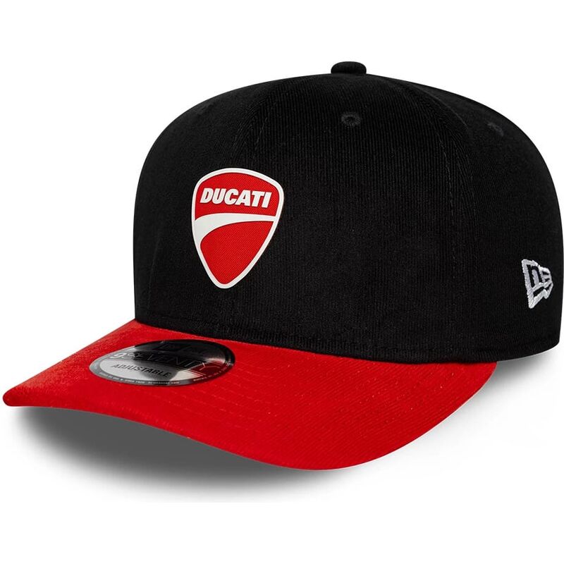 lippikset-kaareva-musta-snapback-9seventy-stretch-snap-contrast-visor-ducati-motor-motogp-new-era