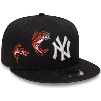 Lippikset litteä musta snapback 9FIFTY Outdoor Icon New York Yankees MLB New Era