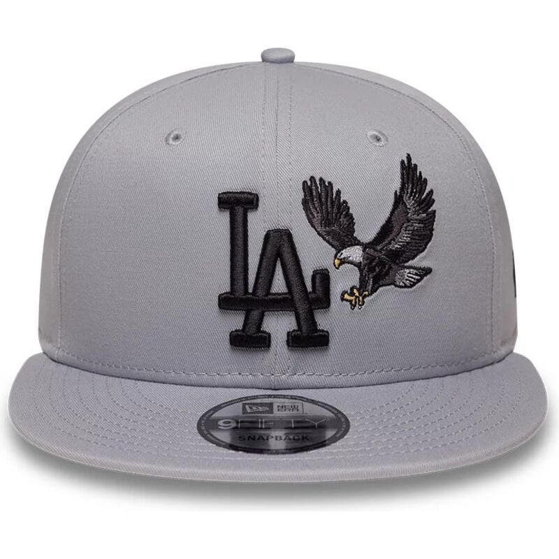 lippikset-littea-harmaa-snapback-9fifty-outdoor-icon-los-angeles-dodgers-mlb-new-era
