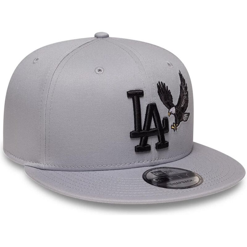 lippikset-littea-harmaa-snapback-9fifty-outdoor-icon-los-angeles-dodgers-mlb-new-era
