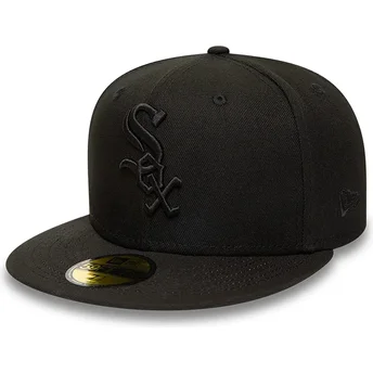 Lippikset litteä musta istuva 59FIFTY Chicago White Sox MLB New Era