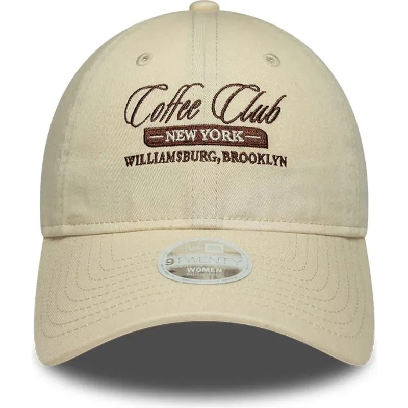 lippikset-kaareva-beige-saadettava-nauha-9twenty-coffee-club-new-era