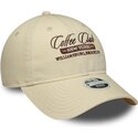 lippikset-kaareva-beige-saadettava-nauha-9twenty-coffee-club-new-era