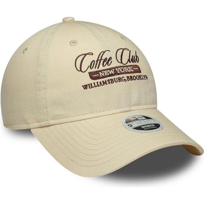 lippikset-kaareva-beige-saadettava-nauha-9twenty-coffee-club-new-era