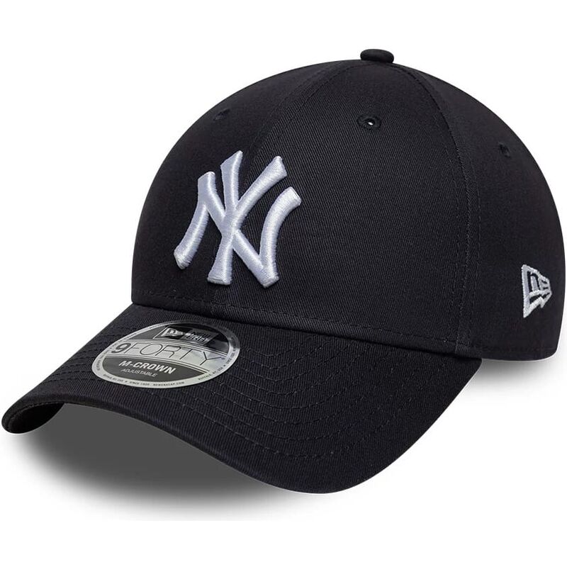 lippikset-kaareva-laivastonsininen-snapback-9forty-m-crown-side-script-new-york-yankees-mlb-new-era