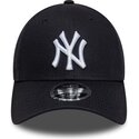 lippikset-kaareva-laivastonsininen-snapback-9forty-m-crown-side-script-new-york-yankees-mlb-new-era