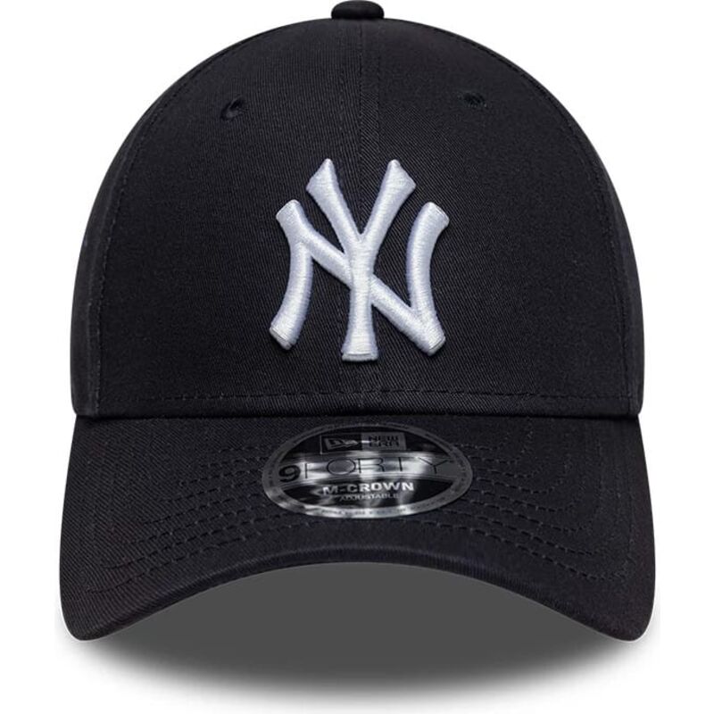 lippikset-kaareva-laivastonsininen-snapback-9forty-m-crown-side-script-new-york-yankees-mlb-new-era