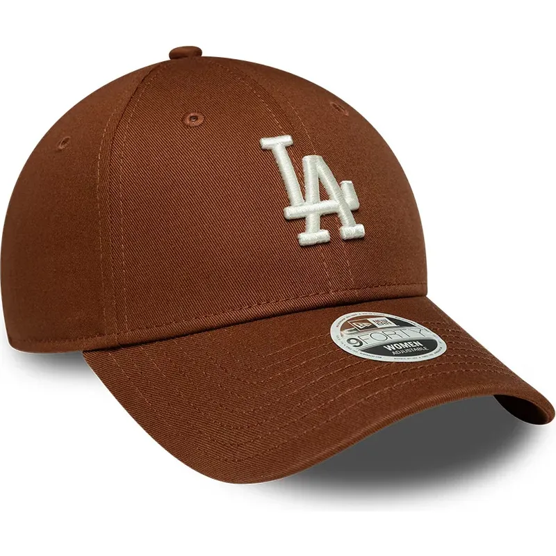 lippikset-kaareva-ruskea-saadettava-nauha-9forty-league-essential-midi-los-angeles-dodgers-mlb-new-era