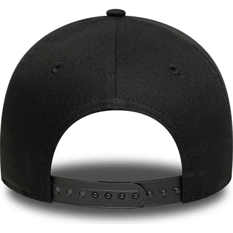 lippikset-kaareva-musta-snapback-dorado-e-frame-metallic-outline-new-york-yankees-mlb-new-era