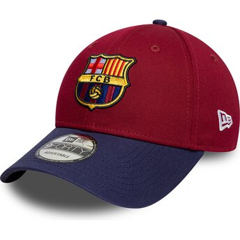 Lippikset kaareva punainen säädettävä nauha 9FORTY Contrast FC Barcelona LALIGA New Era