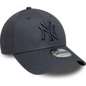lippikset-kaareva-harmaa-saadettava-nauha-9forty-league-essential-new-york-yankees-mlb-new-era