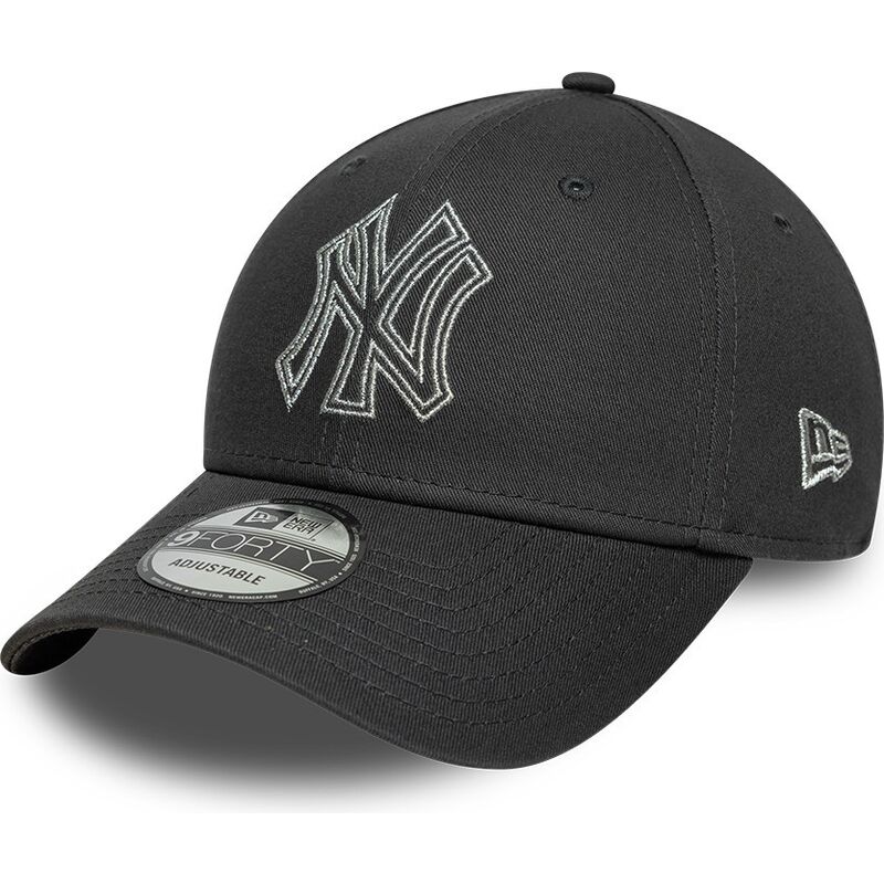 lippikset-kaareva-harmaa-saadettava-nauha-9forty-metallic-outline-new-york-yankees-mlb-new-era lippikset-kaareva-harmaa-saadettava-nauha-9forty-metallic-outline-new-york-yankees-mlb-new-era