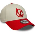 lippikset-kaareva-punainen-saadettava-nauha-9forty-contrast-visor-vespa-piaggio-new-era