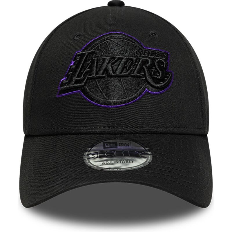 lippikset-kaareva-musta-saadettava-nauha-9forty-outline-los-angeles-lakers-nba-new-era
