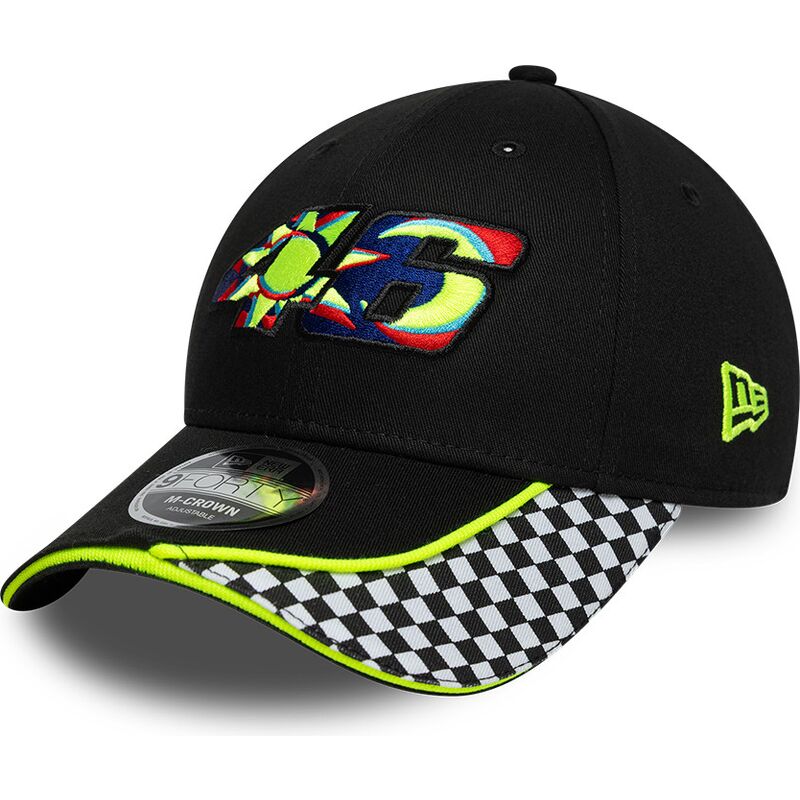 lippikset-kaareva-musta-saadettava-nauha-9forty-m-crown-check-valentino-rossi-vr46-motogp-new-era