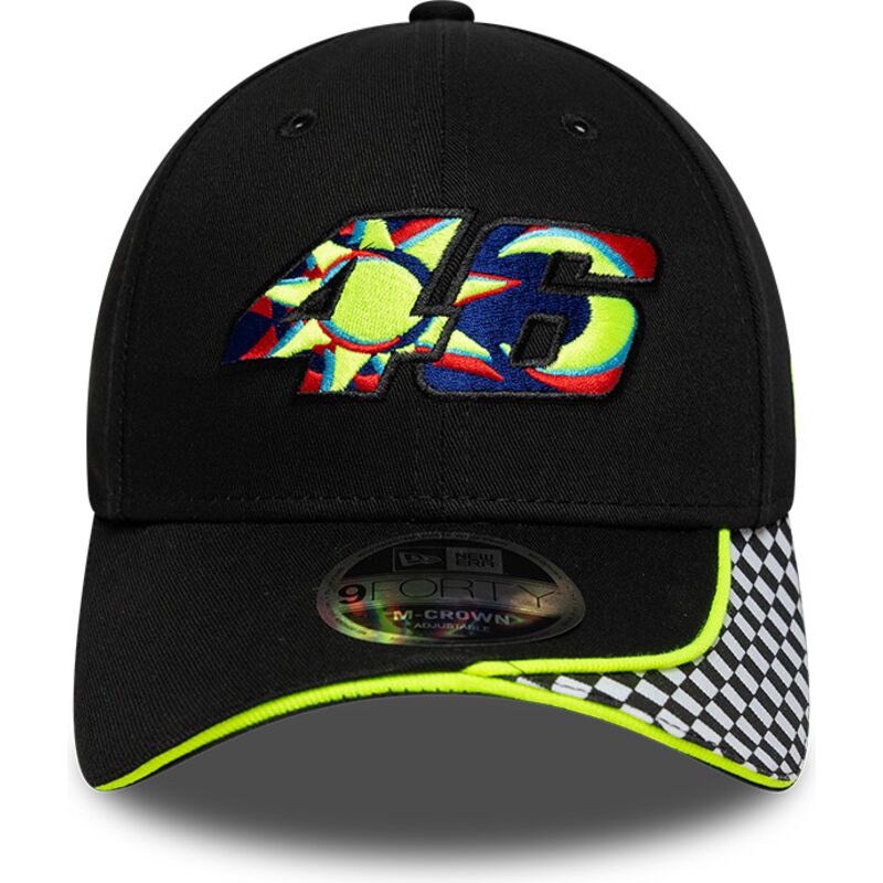 lippikset-kaareva-musta-saadettava-nauha-9forty-m-crown-check-valentino-rossi-vr46-motogp-new-era