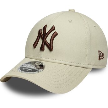 Lippikset kaareva beige snapback 9FORTY M-Crown New York Yankees MLB New Era