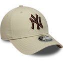 lippikset-kaareva-beige-snapback-9forty-m-crown-new-york-yankees-mlb-new-era