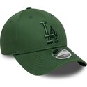 lippikset-kaareva-vihrea-snapback-9forty-m-crown-los-angeles-dodgers-mlb-new-era
