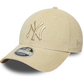 Lippikset kaareva beige säädettävä nauha 9FORTY M-Crown Cord New York Yankees MLB New Era