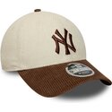 lippikset-kaareva-ruskea-saadettava-nauha-9forty-m-crown-cord-new-york-yankees-mlb-new-era