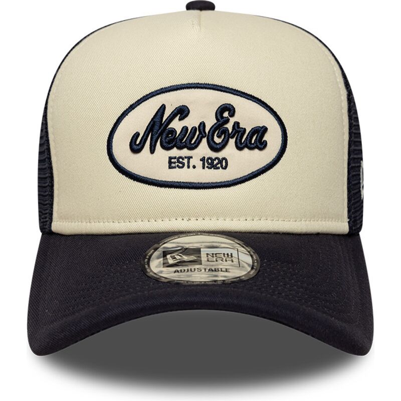 lippikset-kaareva-rekka-laivastonsininen-snapback-a-frame-oval-foam-patch-new-era