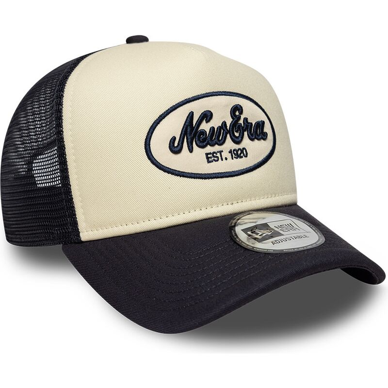 lippikset-kaareva-rekka-laivastonsininen-snapback-a-frame-oval-foam-patch-new-era