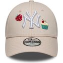 lippikset-kaareva-vaaleanpunainen-saadettava-nauha-lapsille-9forty-food-icon-cupcake-new-york-yankees-mlb-new-era