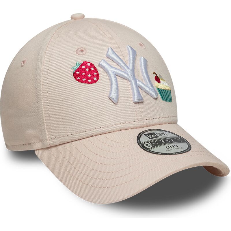 lippikset-kaareva-vaaleanpunainen-saadettava-nauha-lapsille-9forty-food-icon-cupcake-new-york-yankees-mlb-new-era
