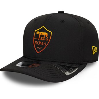 Lippikset kaareva musta snapback 9SEVENTY Stretch Snap REPREVE Associazione Sportiva Roma Serie A New Era
