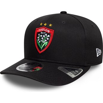 Lippikset kaareva musta snapback 9SEVENTY Stretch Snap Lily Rugby Club Toulonnais French Rugby Federation FFR New Era