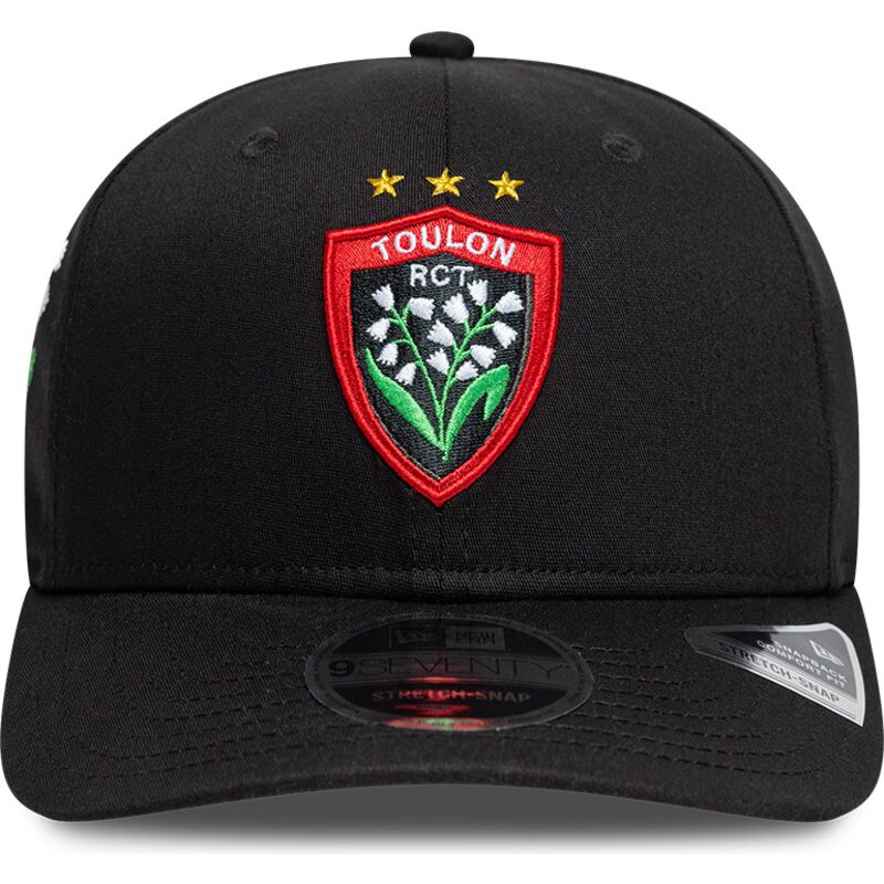 lippikset-kaareva-musta-snapback-9seventy-stretch-snap-lily-rugby-club-toulonnais-french-rugby-federation-ffr-new-era