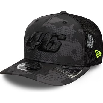 Lippikset kaareva rekka maastokuvio snapback 9SEVENTY Stretch Snap Valentino Rossi VR46 MotoGP New Era